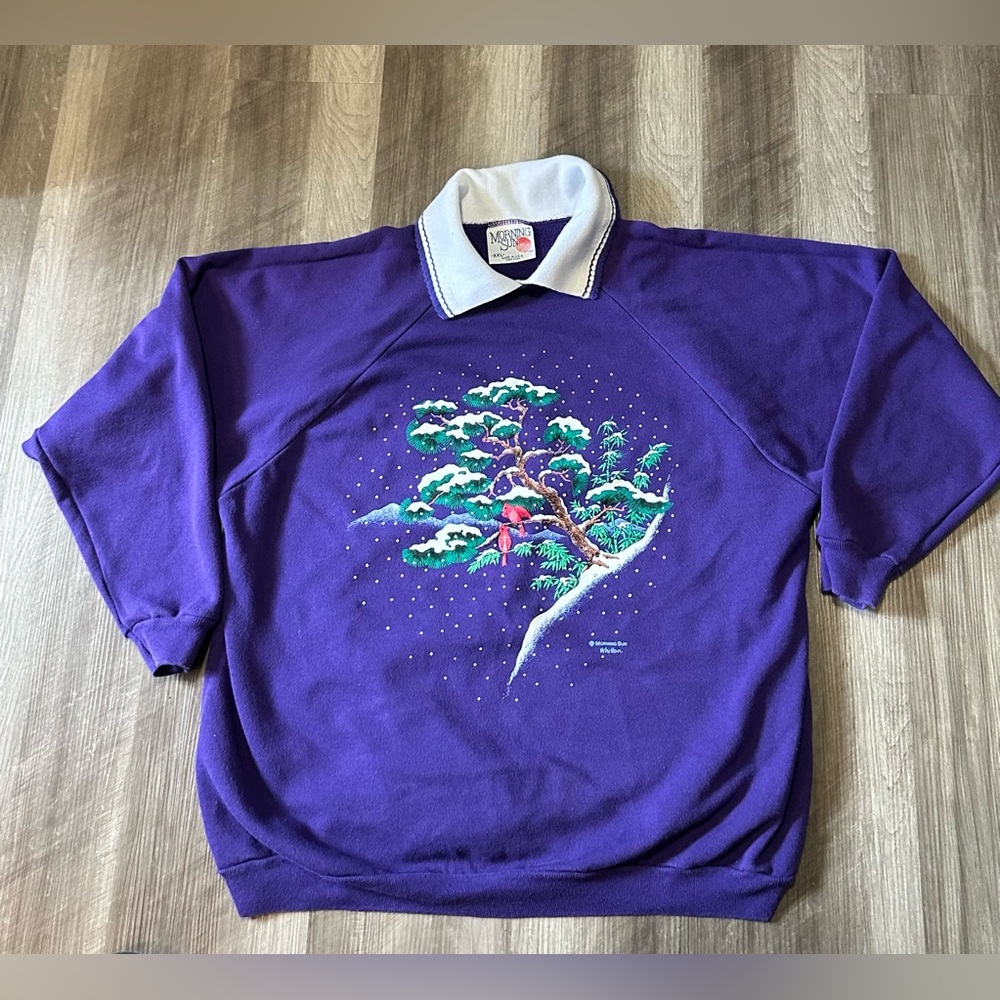 Vintage Morning Sun collared sweatshirt
